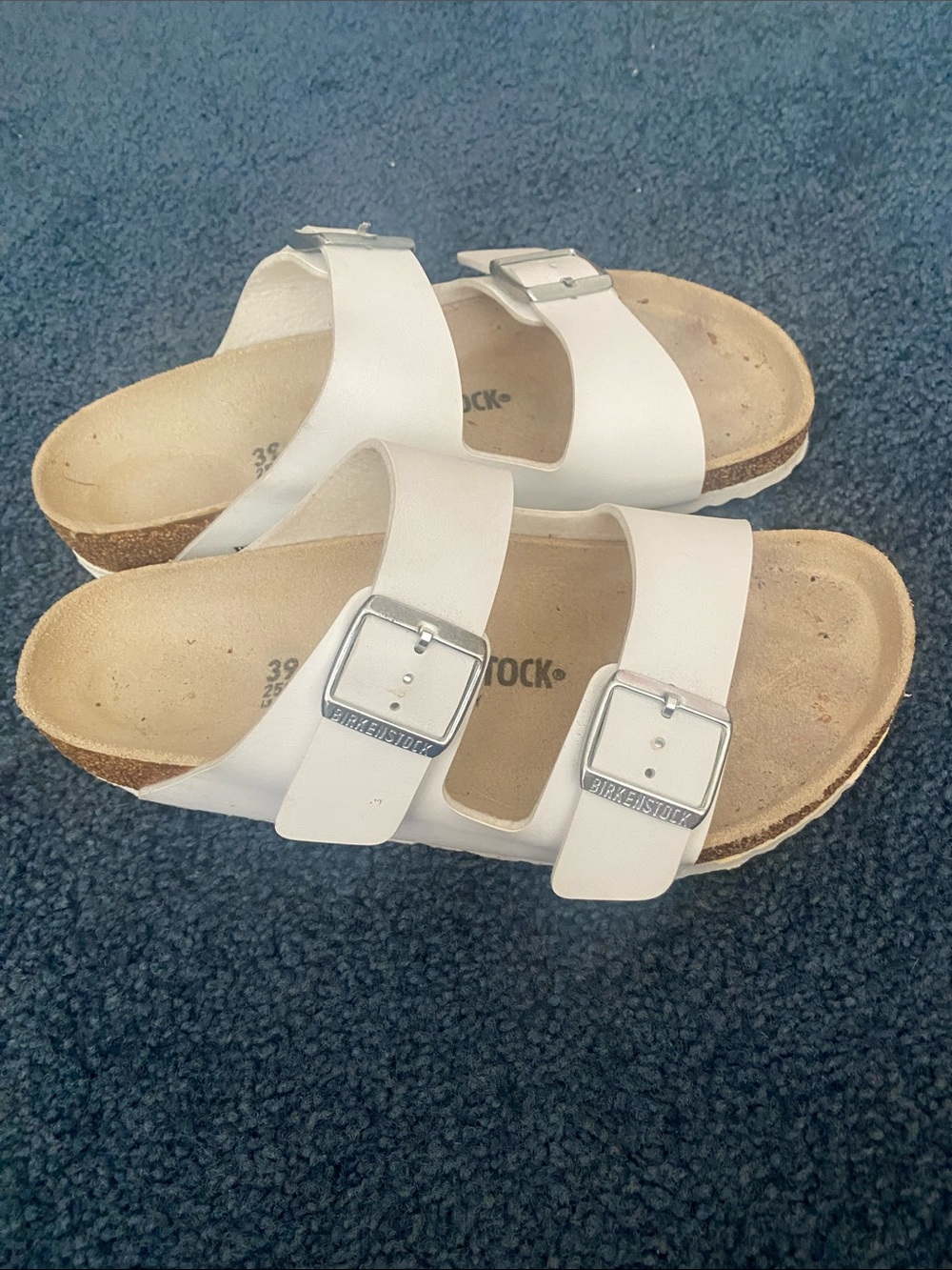 Birkenstock Kids White Double-Strap Buckle Sandals